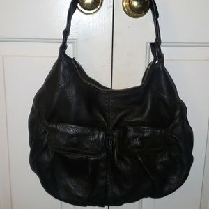Cole HAAN Black Leather Shoulder Purse
